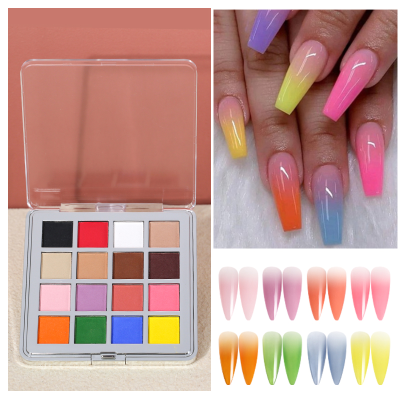 Nail Art Ombre Glitter - Mocmaki DIY 그라디언트 네일 파우더 12