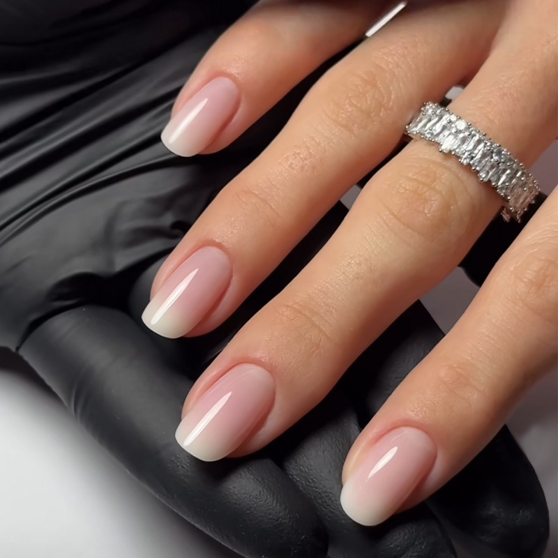 Nail Art French - 24개 심플 발레 글리터 탈부착 가능한