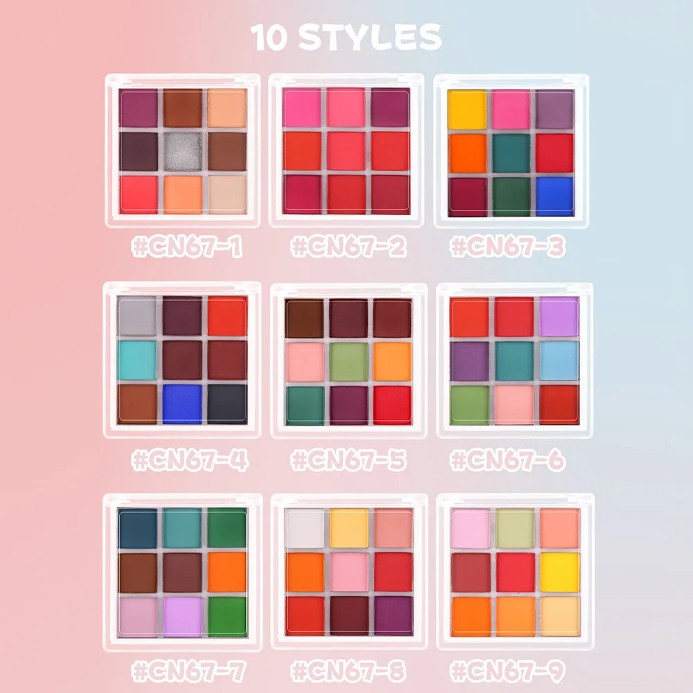 9 가지 색상 네일 안료 팔레트 솔리드 매직 미러 파우 - Nail Art Ombre Glitter 리뷰 및 가격