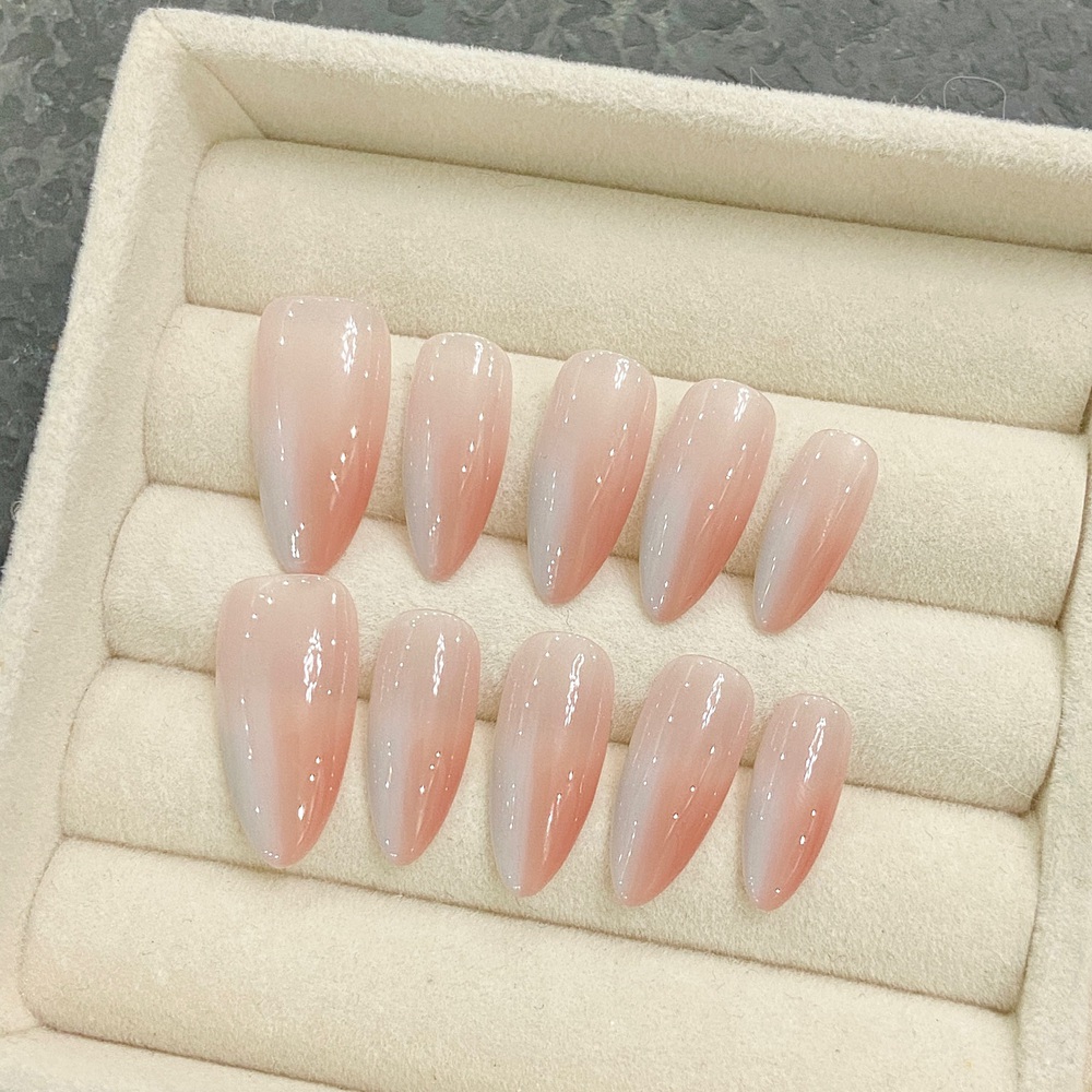수제 아몬드 프레스 손톱, 인조 아크릴 네일 팁, 아트 - Nail Art French 리뷰 및 가격