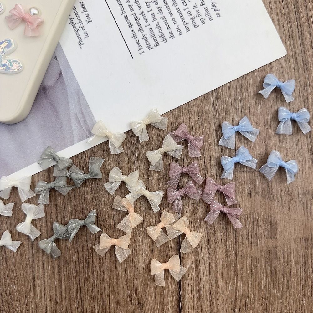 10Pcs 다채로운 활 진주 빛 원사 활 프랑스어 우아 - Nail Art French 리뷰 및 가격