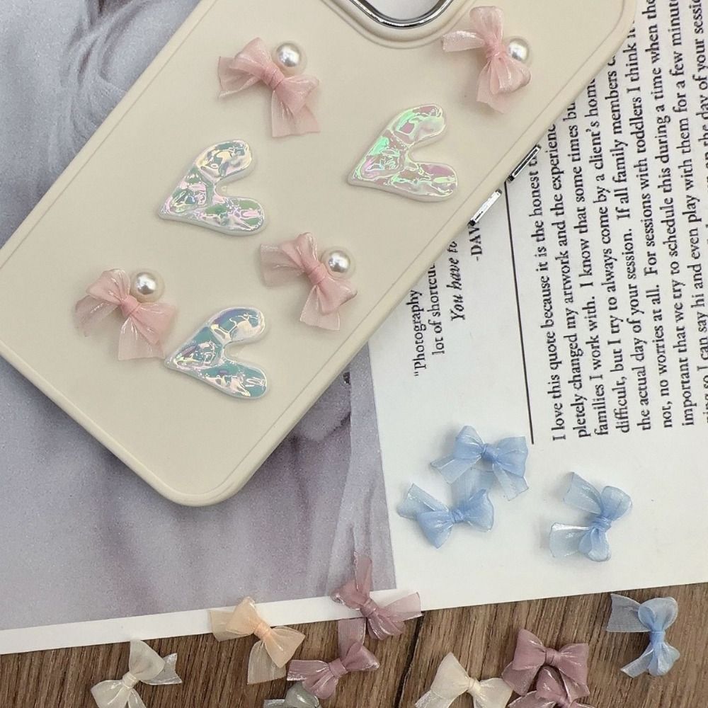 10Pcs 다채로운 활 진주 빛 원사 활 프랑스어 우아 - Nail Art French 리뷰 및 가격