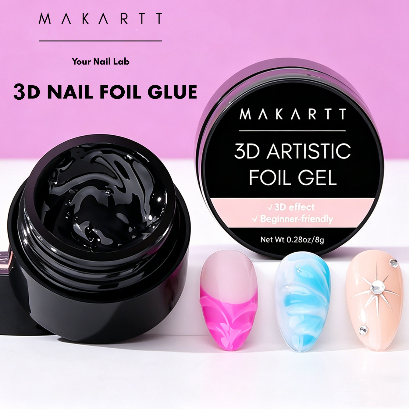 마카트 3D 네일 젤 8ml 네일 포일 글루 트랜스퍼  - Uv Led Lamp Nail 리뷰 및 가격