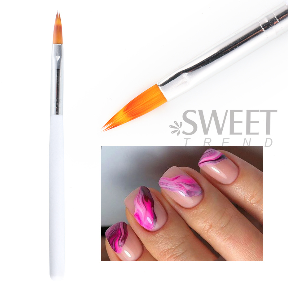 1PC 네일 아트 브러쉬 세트 UV 폴리쉬 젤 펜 마블 - Nail Art Ombre Glitter 리뷰 및 가격