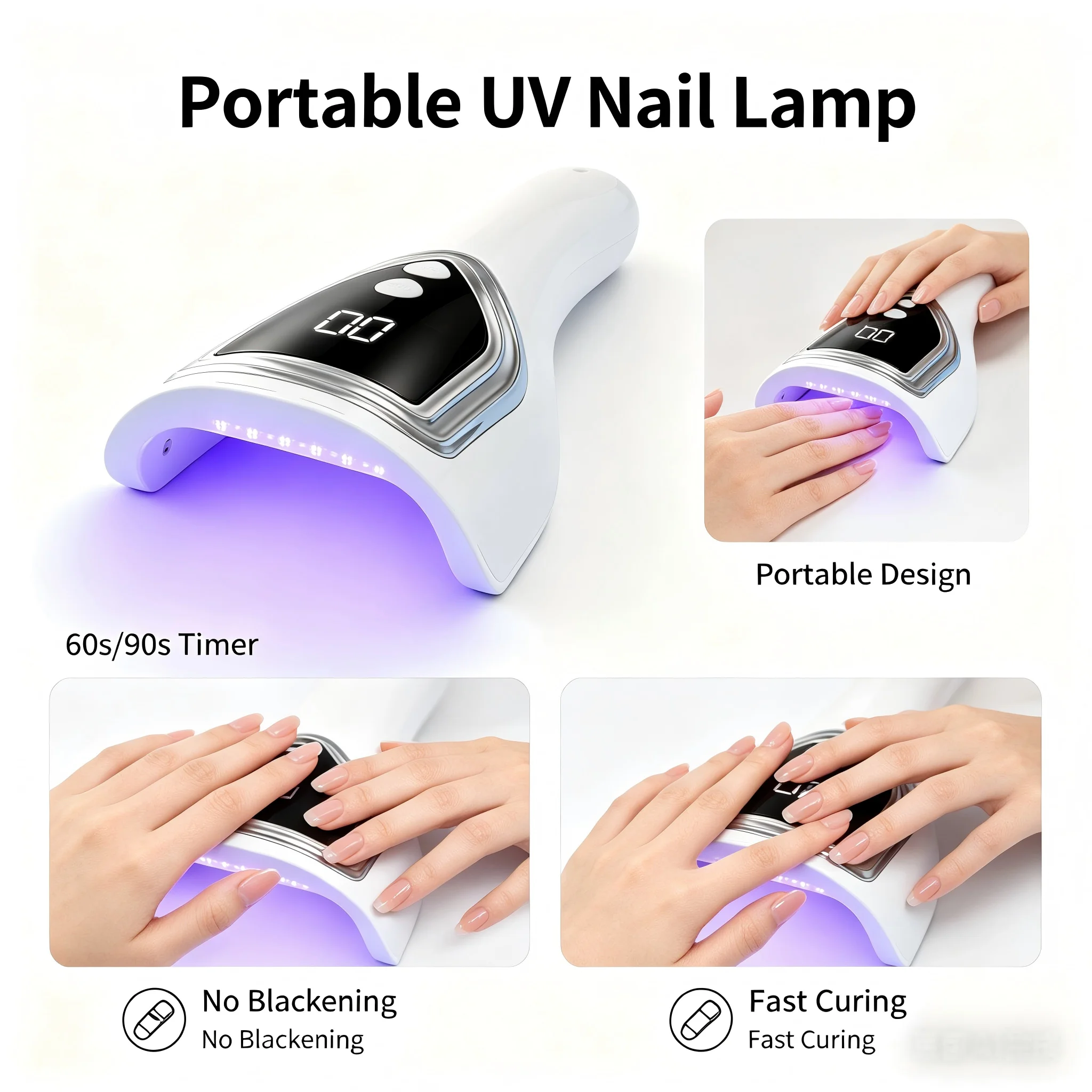 휴대용 UV 네일 램프, 충전식 핸드헬드 LED 네일  - Uv Led Lamp Nail 리뷰 및 가격