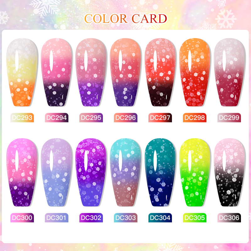 7ml Mtssii 스노우 글리터 써멀 젤 네일 폴리쉬 - Nail Art Ombre Glitter 리뷰 및 가격
