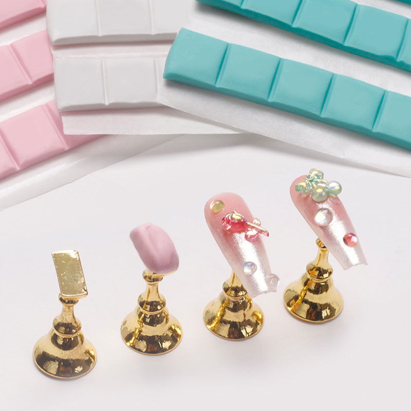 1 팩 네일 접착제 접착제 클레이 스틱 손톱 팁 홀더  - Nail Art Viral 리뷰 및 가격