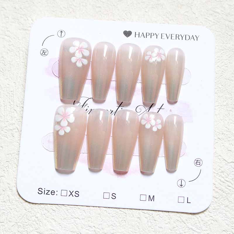 10개 여성용 프랑스 스타일 고급 3D 릴리프 페탈 고 - Nail Art French 리뷰 및 가격
