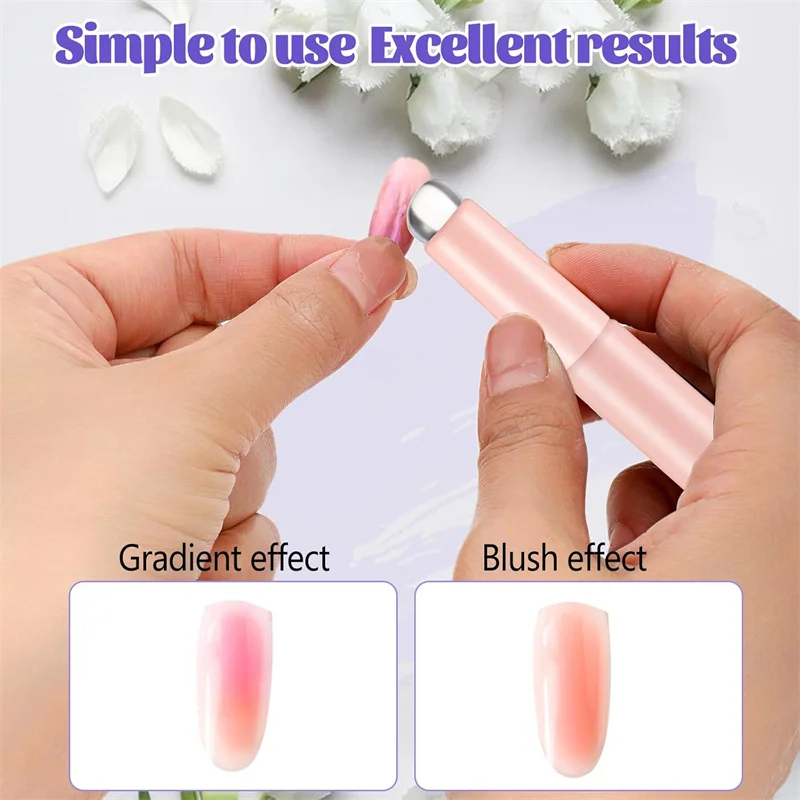 2pcs 네일 아트 실리콘 헤드 네일 브러쉬 메이크업  - Nail Art Ombre Glitter 리뷰 및 가격