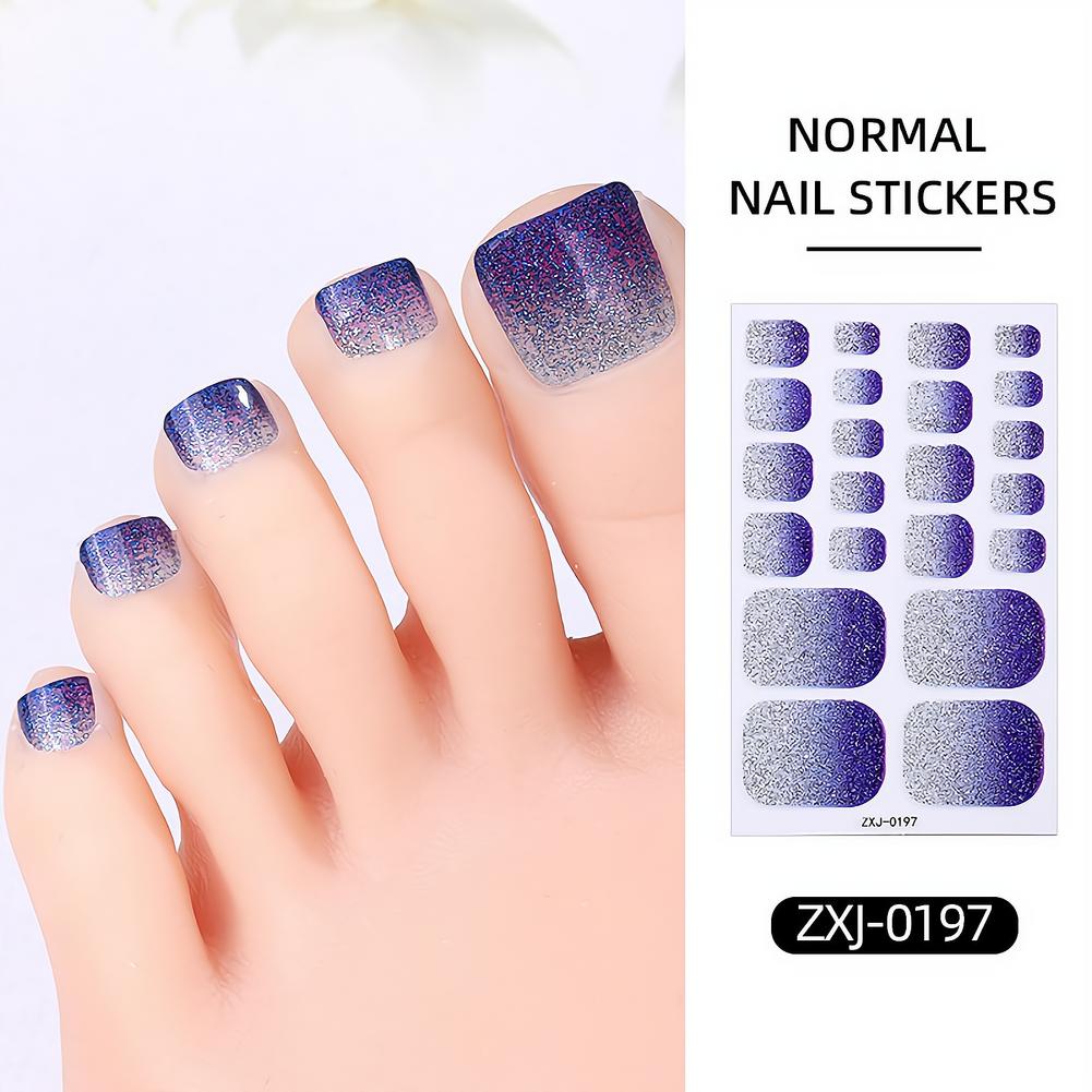 22가지 팁 그라데이션 글리터 발톱 스티커 반짝이는 옴 - Nail Art Ombre Glitter 리뷰 및 가격