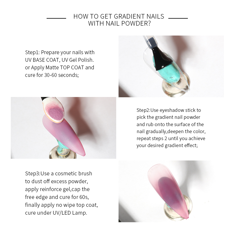 Mocmaki DIY 그라디언트 네일 파우더 12 색  - Nail Art Ombre Glitter 리뷰 및 가격