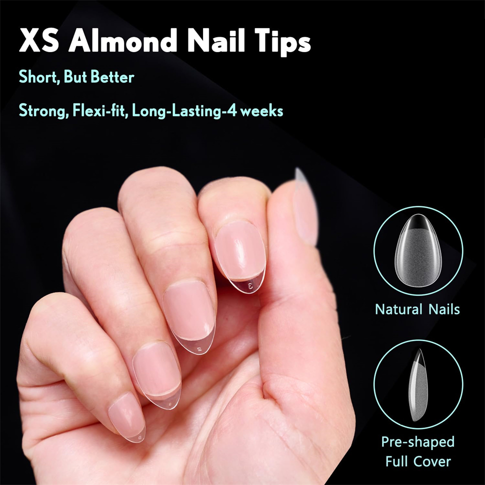 600 PCS 소프트 젤 X 네일 팁 용품, 아크릴 네 - Nail Art Xs 리뷰 및 가격