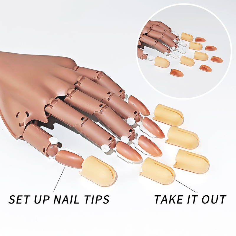 네일 연습용 손 가동 가능한 부품 팁 아트 용품 도구  - Nail Art Viral 리뷰 및 가격