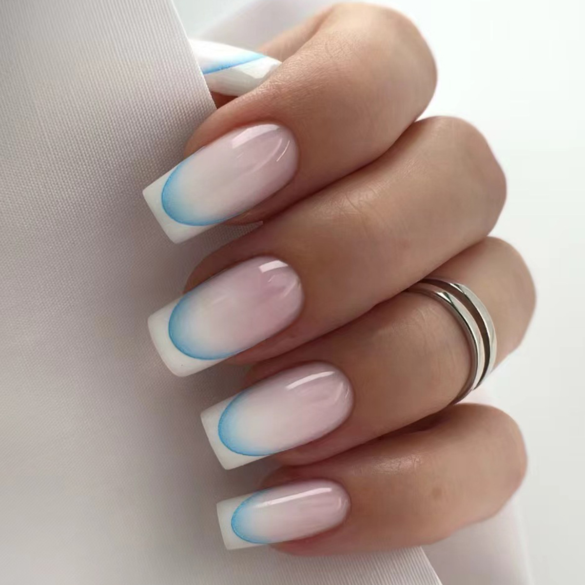 24개 완성형 프렌치 레드 짧은 스퀘어 인조 손톱 심플 - Nail Art Red 리뷰 및 가격