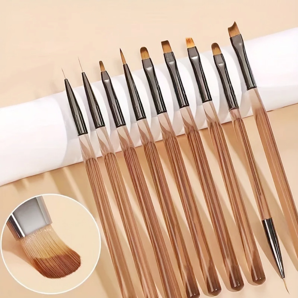 9PCS 네일 브러쉬 네일 아트 디자인 네일 팁 디스플 - Nail Art Viral 리뷰 및 가격