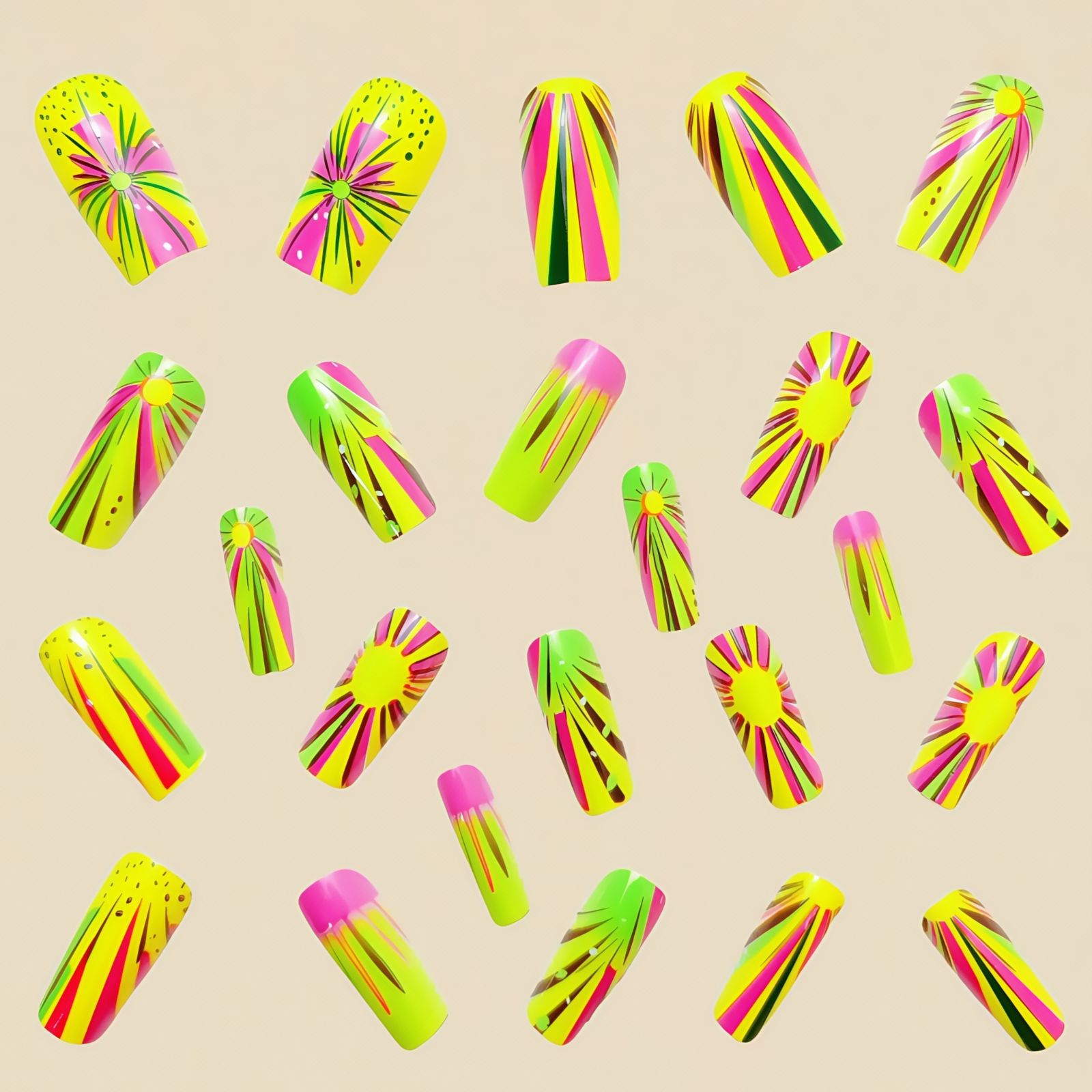 다채로운 옴브레 프레스 네일 글리터 패턴 가짜 손톱 착 - Nail Art Ombre Glitter 리뷰 및 가격